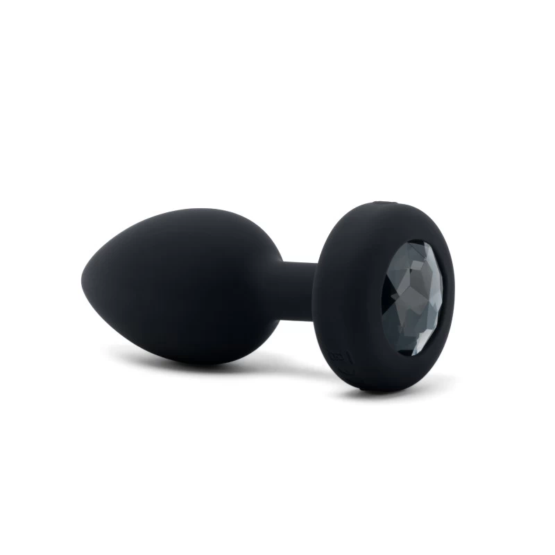 B-Vibe - Vibrating Jewel Plug M/L Black Diamond