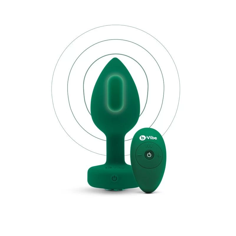 B-Vibe - Vibrating Jewel Plug M/L Emerald - Image 4