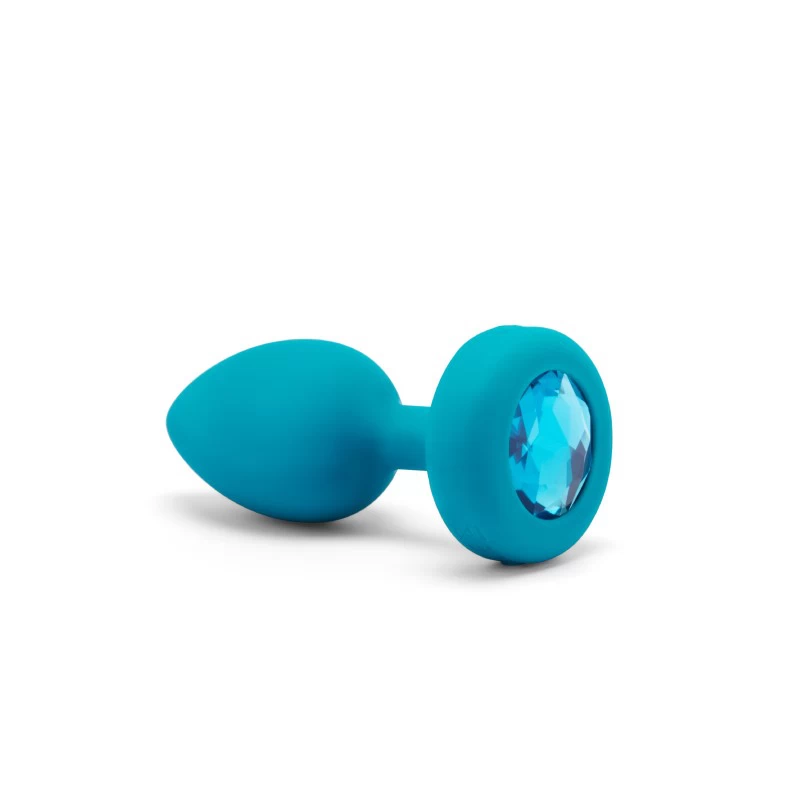 B-Vibe - Vibrating Jewel Plug S/M Aquamarine - Image 2