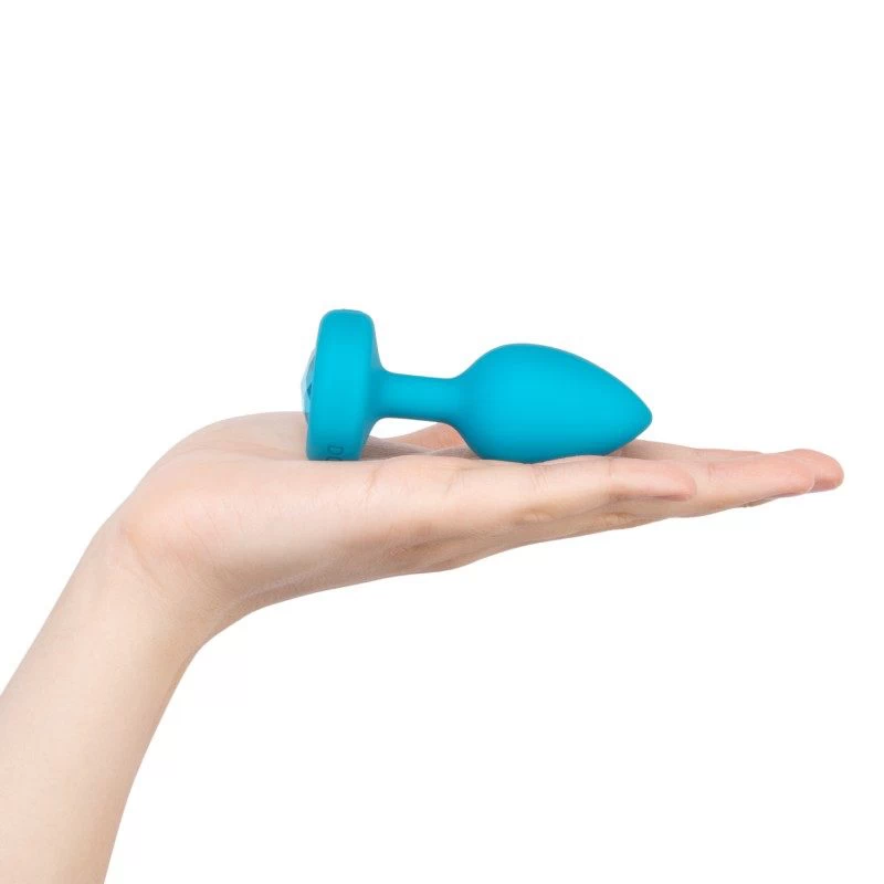 B-Vibe - Vibrating Jewel Plug S/M Aquamarine - Image 6