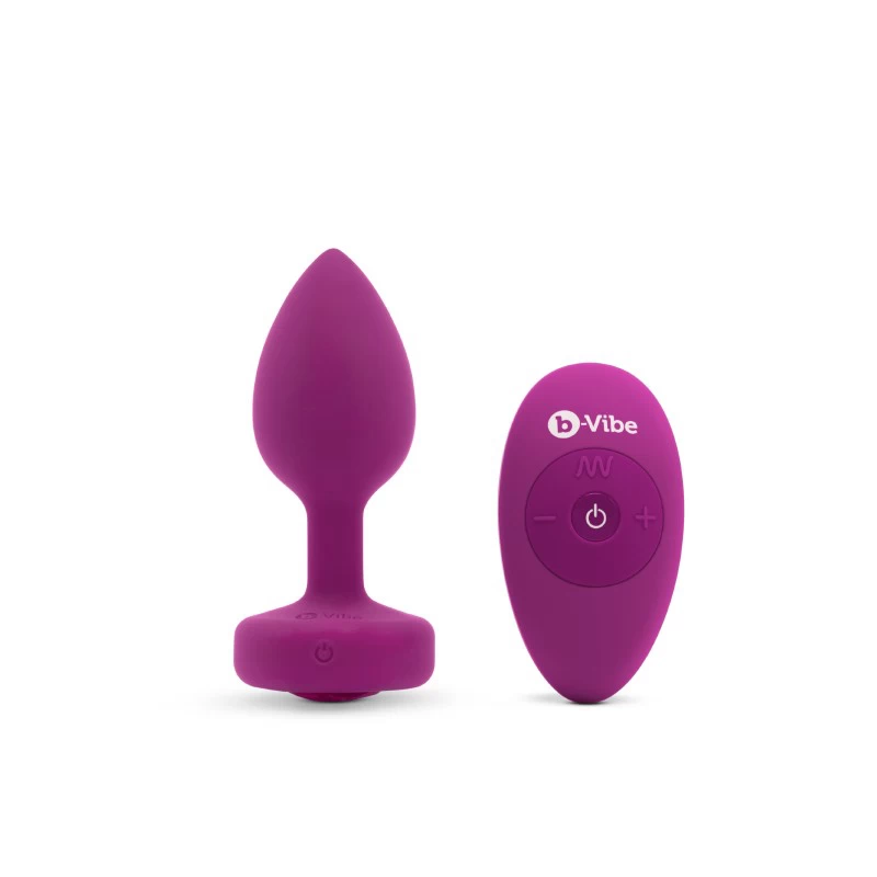 B-Vibe - Vibrating Jewel Plug S/M Pink Ruby