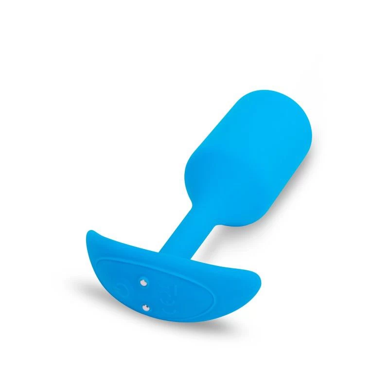 B-Vibe - Vibrating Snug Plug 3 (L) Blue - Image 4