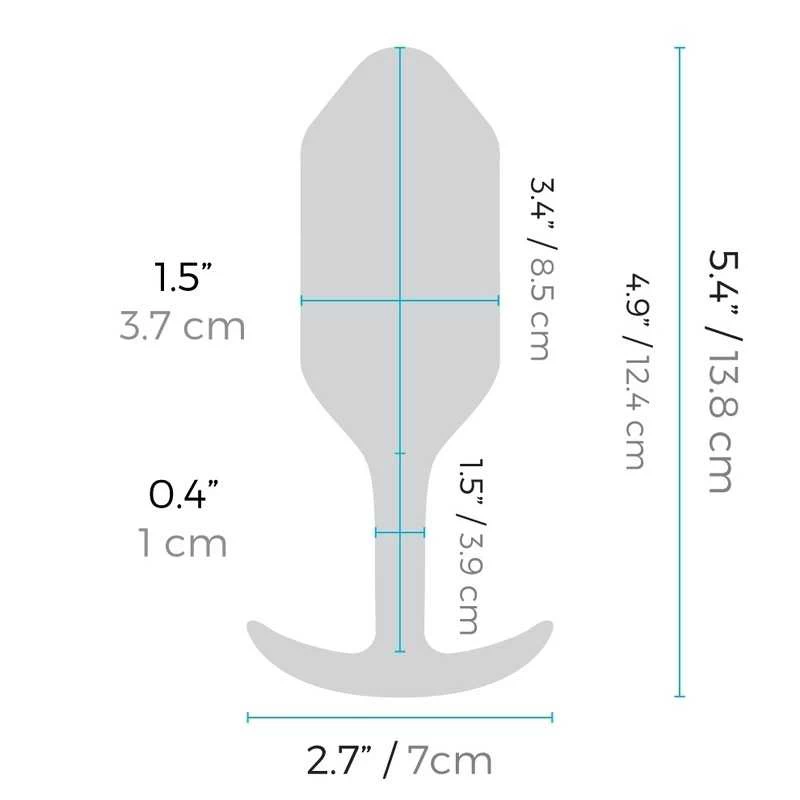 B-Vibe - Vibrating Snug Plug 3 (L) Blue - Image 8