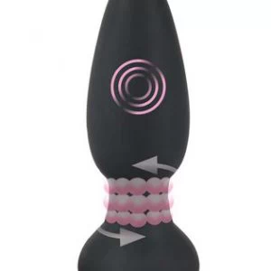 Black Velvets Rotating & Vibrating Plug