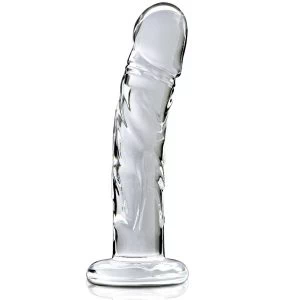 Borosilkaatklaasist dildo/anaaltapp Icicles No 62 (3×16.5cm)