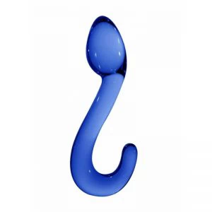 CHRYSTALINO – CHAMP BLUE GLASS DILDO
