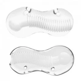 Clear Ribbed Masturbator