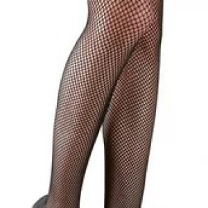 Cottelli Lingerie black net hold-up stockings