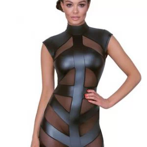 Cottelli Lingerie bondage-stsiilis must läiketa minikleit