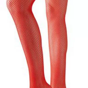 Cottelli Lingerie red net hold-up stockings