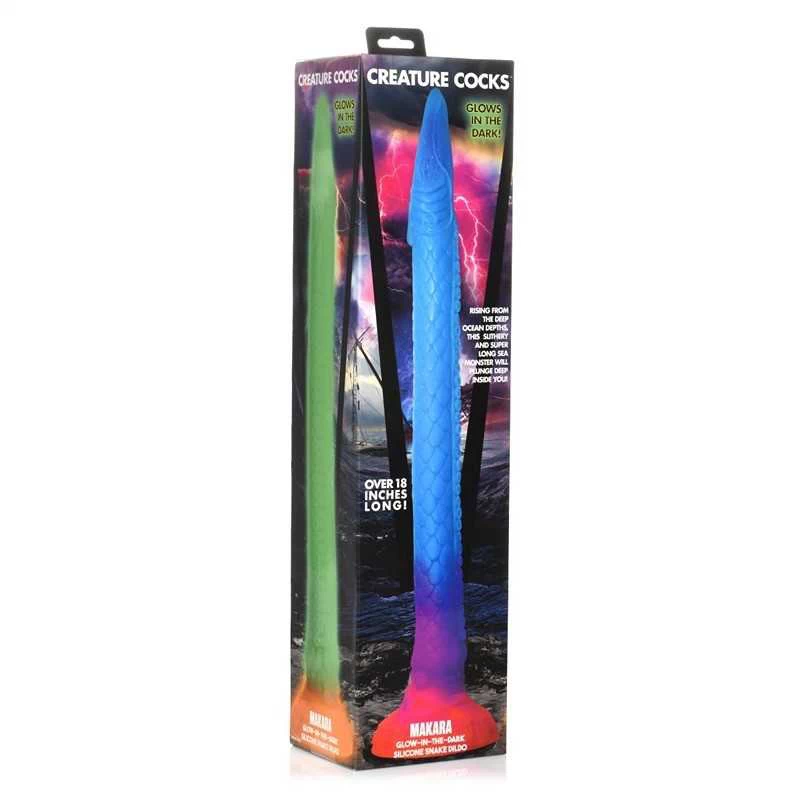 Creature Cocks - Glow-in-the-dark Silicone Dragon Anal Dildo - Image 6