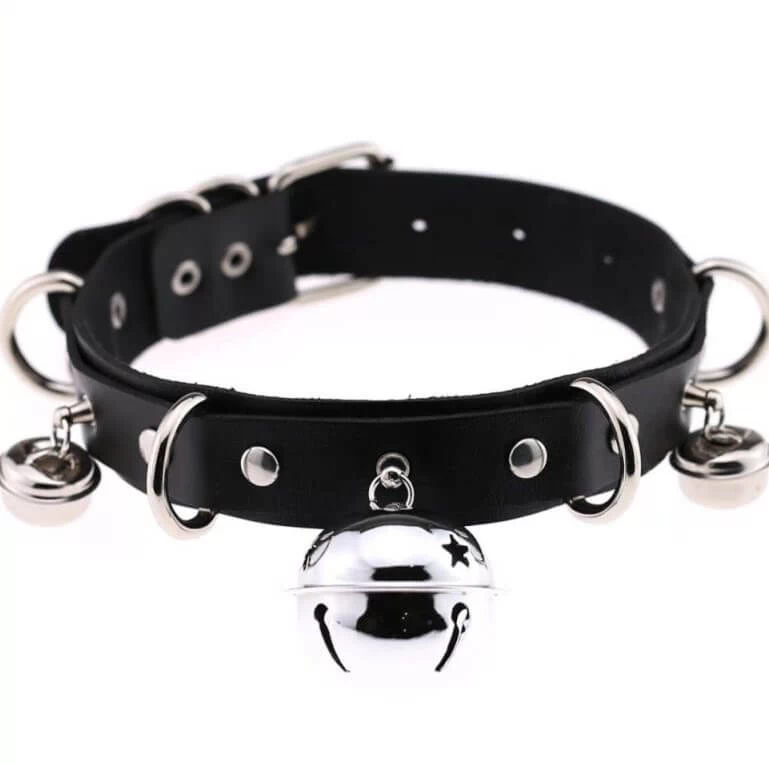 D Ring Punk kaelarihm Kellaga