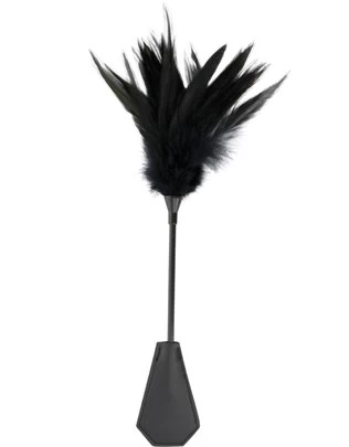 Darkness Black Feather Crop