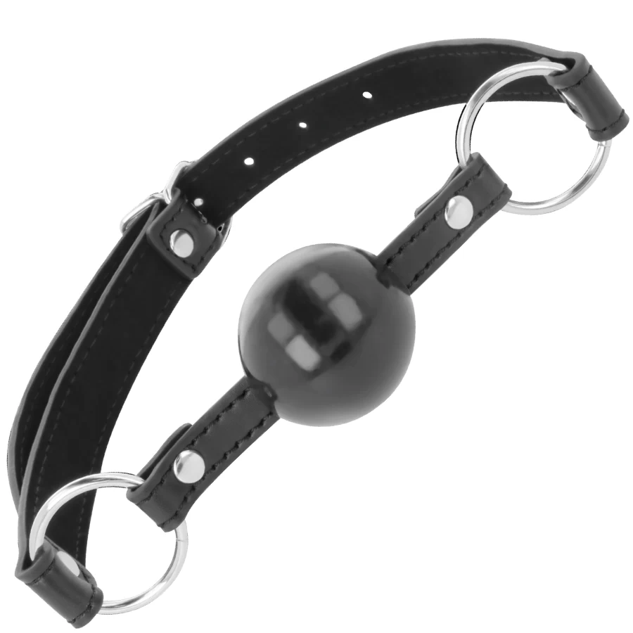 Darkness must õhuaukudeta suupall Black Ball Gag