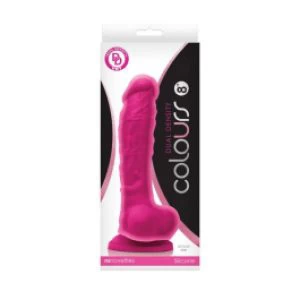 Dildo Colours Dual Density 8″ roosa