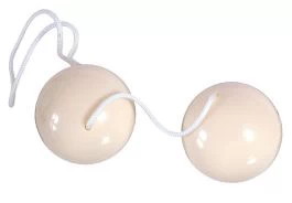 Duoballs tupekuulid - valge