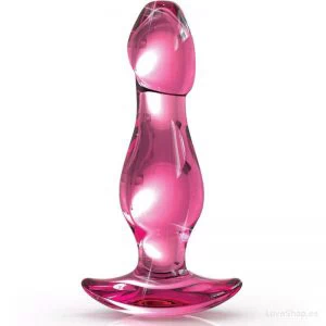 Elegantne klaasist anaaltapp Icicles No. 73 (9x3cm)