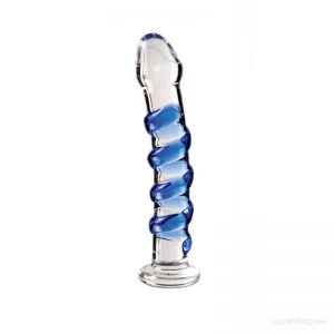 Elegantne klaasist dildo/anaaltapp Pipedream Icicles No. 05 (17.8×3.2cm)