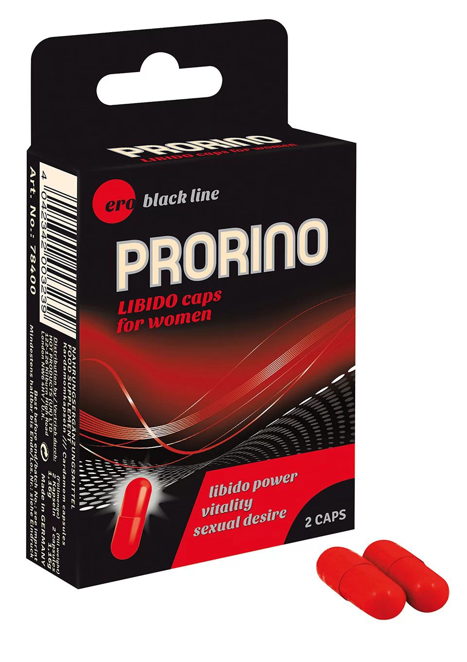 ERO PRORINO Stimuleeriv toidulisand naistele 2 kps
