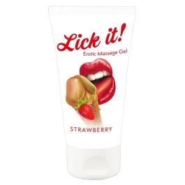 Erootiline massažigeel Lick-it maasika 50 ml