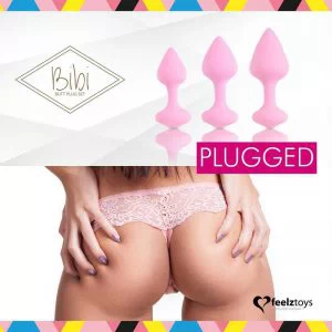 FEELZTOYS – BIBI BUTT PLUG SET 3 PCS PINK