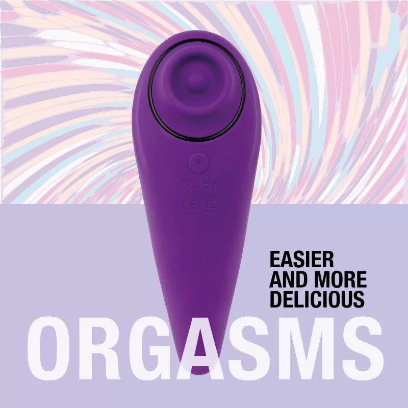 FeelzToys - FemmeGasm Tapping & Tickling Vibrator Purple - Image 5