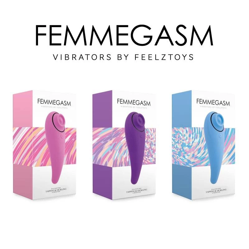 FeelzToys - FemmeGasm Tapping & Tickling Vibrator Purple - Image 7