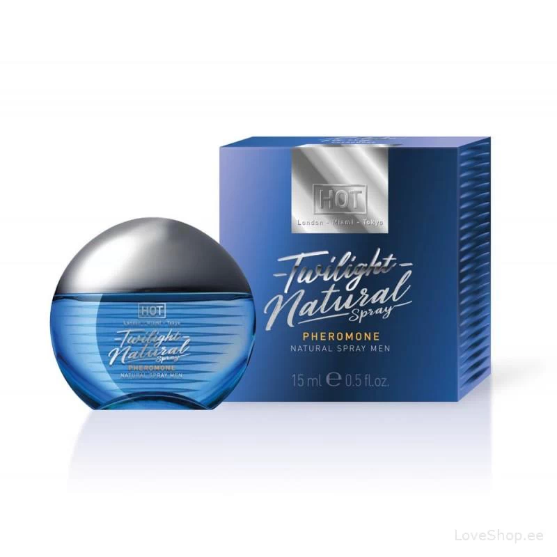 Feromoonidega rikastatud lõhnatu parfüüm meestele Hot Twilight Natural