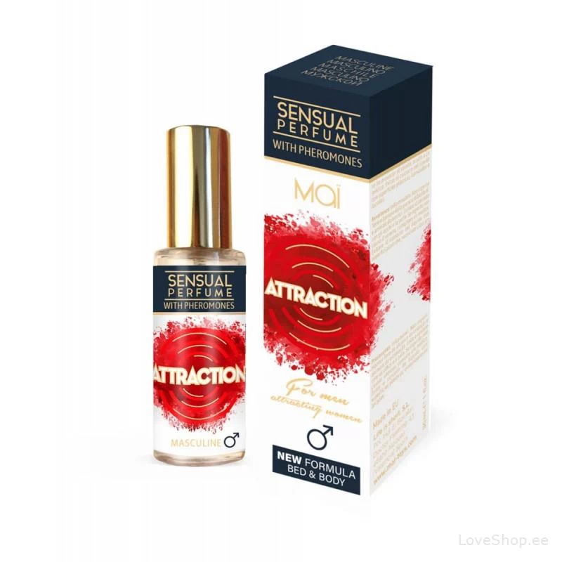 Feromoonidega rikastatud meeste parfüüm Attraction Mai (30ml)