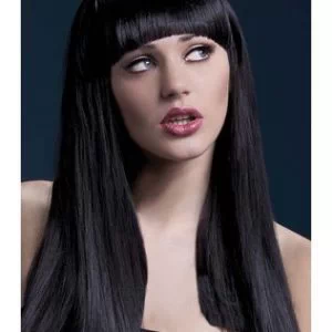 Fever Alexia must pikk sirge parukas