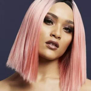 Fever Kylie heleroosa/must parukas