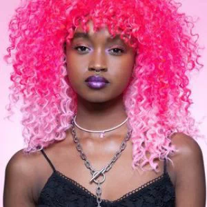 Fever Manic Panic Pink Passion Curl Girl parukas