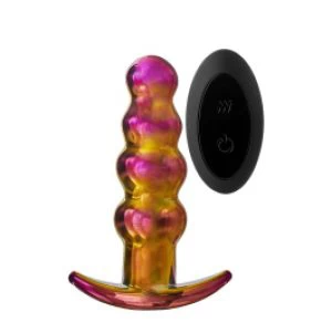 Glamour klaasist vibratsiooniga anaalpärlid