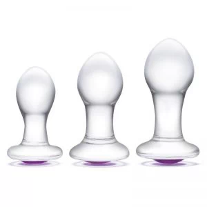 Glas – Bling Bling Glass 3 pc Anal Training Kit