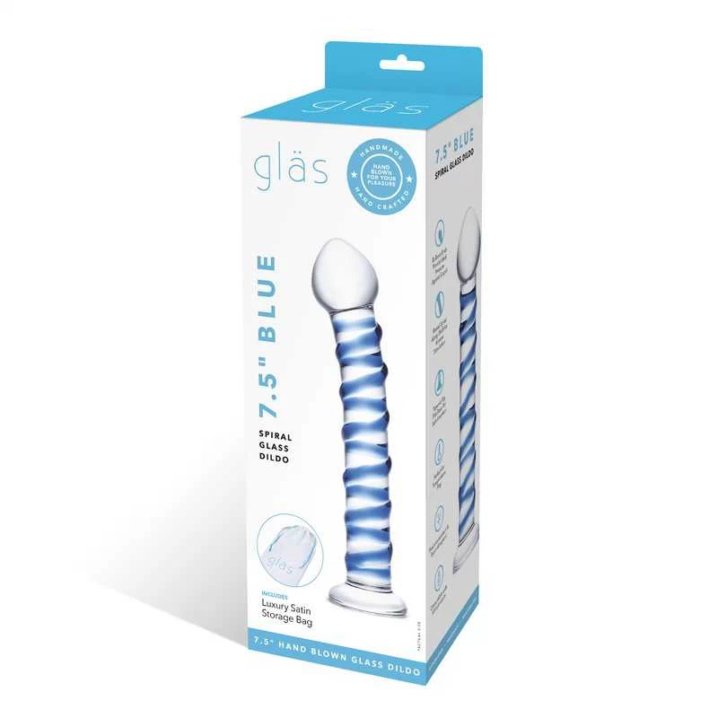 Gläs - Blue Spiral klaasdildo - Image 2
