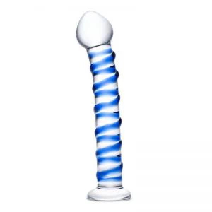 Gläs – Blue Spiral klaasdildo