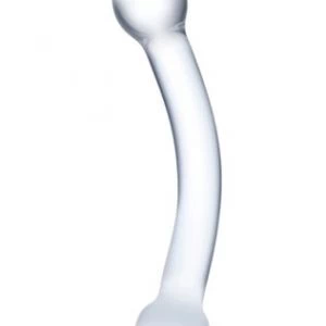 gläs Curved G-Spot Stimulator klaasist dildo