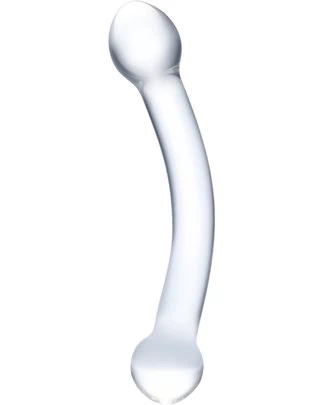 gläs Curved G-Spot Stimulator klaasist dildo
