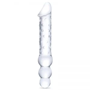 Glas – Double Ended Glass Dildo with Anal Beads