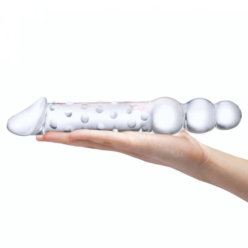 Glas - Double Ended Glass Dildo with Anal Beads - Image 5