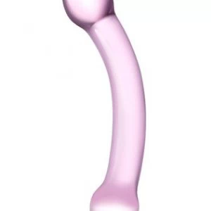 gläs Double Trouble Pink klaasist dildo