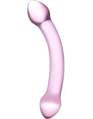 gläs Double Trouble Pink klaasist dildo