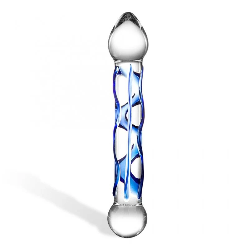 Glas - Full Tip Textured Glass Dildo