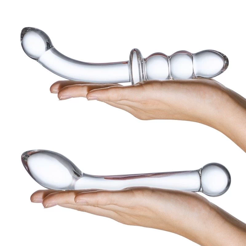 Glas - G-Spot Pleasure Glass Dildo Set 2 pcs - Image 5
