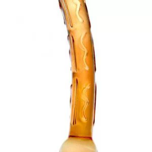 gläs Orange Tickler klaasist dildo