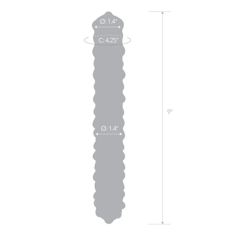 Glas - Purple Rose Nubby Dildo - Image 3