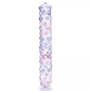 Glas – Purple Rose Nubby Dildo