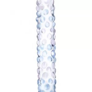 gläs Purple Rose Nubby klaasist dildo