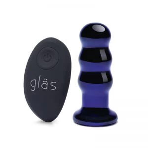 Glas – Rechargeable Remote Controlled Vibrating Beaded Buttplug