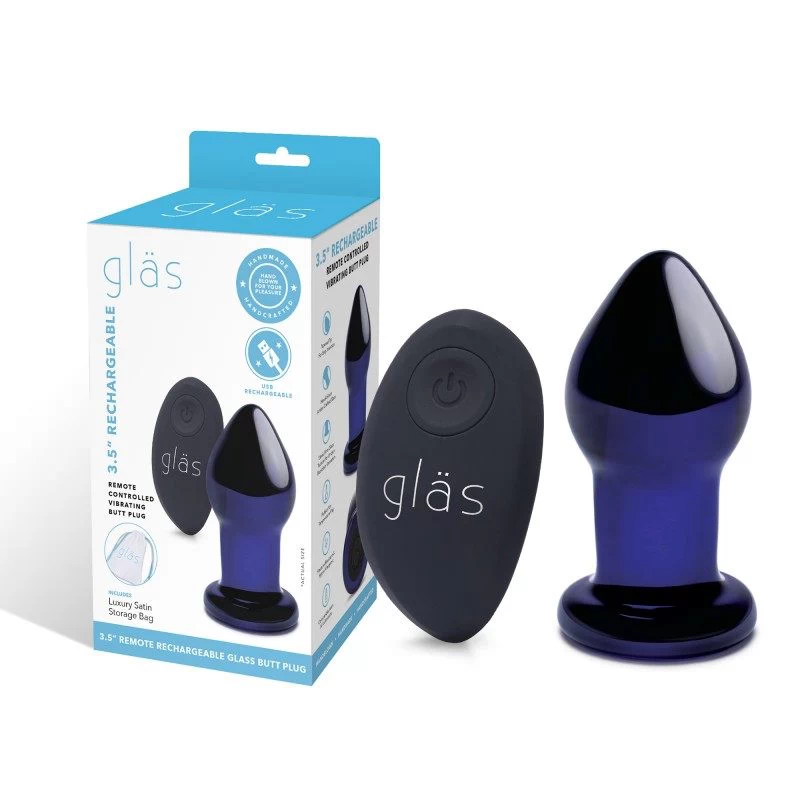 Glas - Rechargeable Remote Controlled Vibrating Butt Plug - Image 8